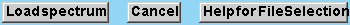 Load spectrum       Cancel       Help for FileSelection