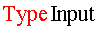 TypeInput