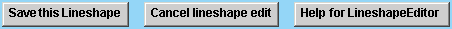 Save this Lineshape       Cancel lineshape edit       Help for LineshapeEditor